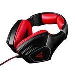 Modecom VOLCANO RAGE headset, herní sluchátka s mikrofonem, 2x 3,5mm konektor, 2,2m kabel, černá/červe S-MC-831-RAGE-RED