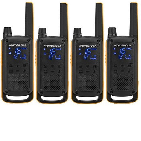 Motorola vysílačka TLKR T82 Extreme Quadpack (4 ks, dosah až 10 km), IPx4, černo/žlutá 188082