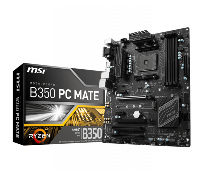 MSI B350 PC MATE / AM4 / Ryzen / 4x DDR4 / ATX