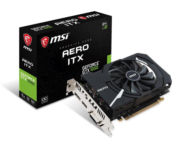MSI GeForce GTX 1050 AERO ITX 2G OCV1