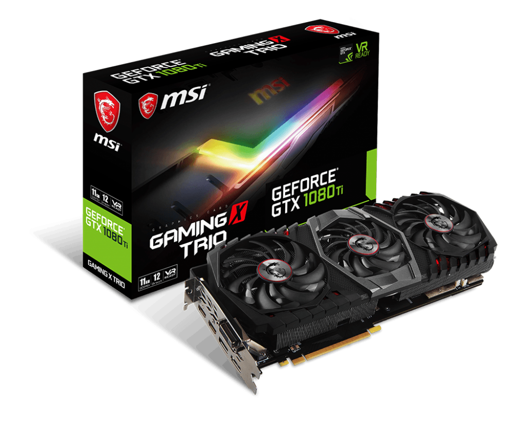 MSI GeForce GTX 1080 Ti GAMING X TRIO, 11GB, DL-DVI-D/HDMI*2/DP*2/ATX