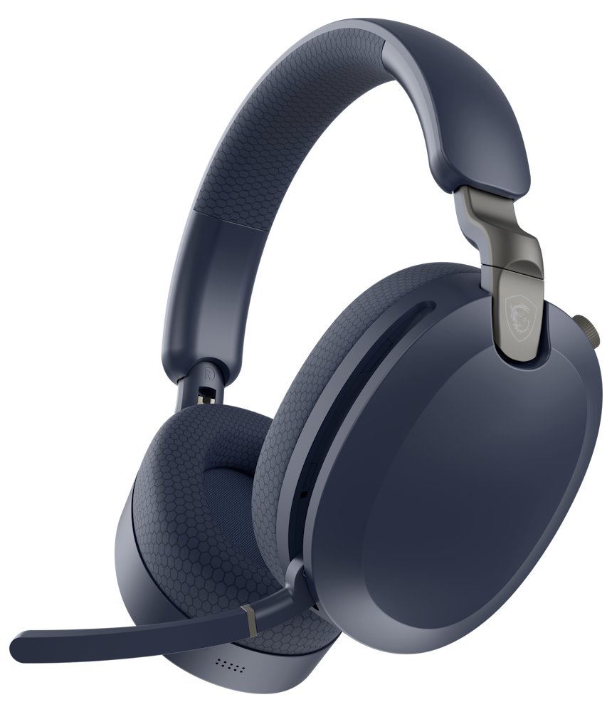 MSI herní headset MAESTRO 500 WIRELESS NAVY/ bezdrátová/ USB-C/ BT5.4