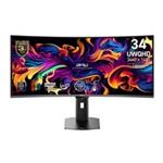 MSI LCD MPG 341CQR QD-OLED X36, 34", 3440x1440, QD OLED, 0,03 ms, VESA 100x100, Black