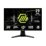 MSI MAG 255F E20 gaming monitor 24,5" Rapid IPS/FHD/200Hz/0,5ms/2xHDMI/DP/černá