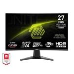 MSI MAG 276CXF Gaming monitor 27" zakřivený Rapid VA/FHD/280Hz/0,5ms/2xHDMI/DP/černá