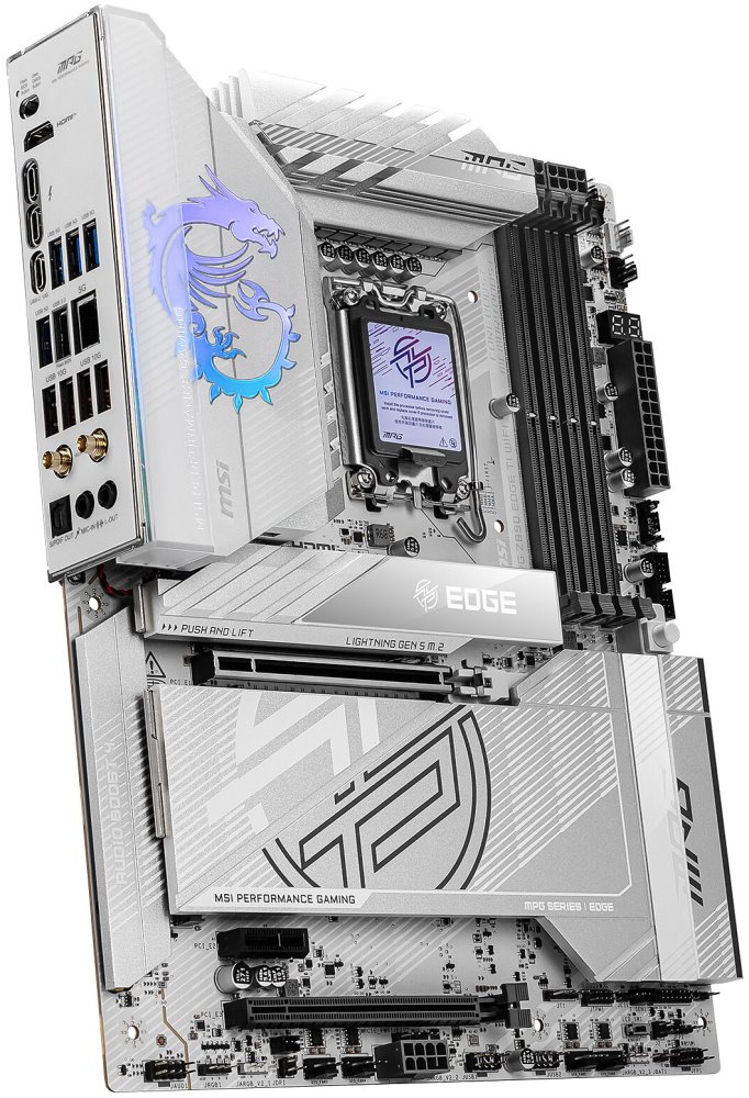 MSI MB Sc LGA1851 MPG Z890 EDGE TI WIFI, Intel Z890, 4xDDR5, 1xHDMI, 2xUSB4, WI-FI, ATX