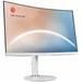 MSI monitor Modern MD271CPW, 27" zakřivený/1920 x 1080 (FHD)/VA/4ms/3000:1/250cd / m2/ HDMI/USB C/bílá