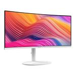MSI monitor Modern MD342CQPW, 34" VA zakřivený /3440x1440 (UWQHD)/120Hz/1ms/2 x HDMI/DP/USB-A,B,C/Výšk.nast/Pivot/Bílá