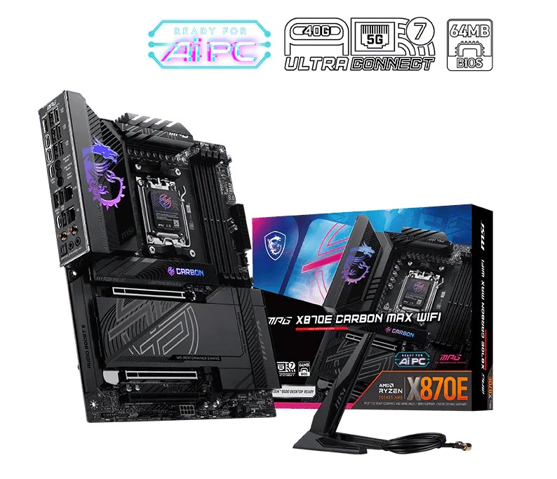 MSI MPG X870E CARBON MAX WIFI/AM5/ATX