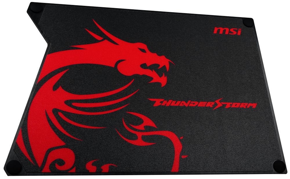 MSI podložka pod myš Thunderstorm Aluminum GAMING Mouse Pad / omyvatelná / 320 x 225 x 2 mm / hliníková GF9-V000001-EB9