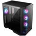 MSI skříň MAG PANO 100R PZ Black/ bez zdroje/ levé a přední sklo/ 4x 120 mm A-RGB fan/ 1x USB-C/ 1x USB3 306-7G26R21-HH9
