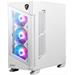 MSI skříň MPG VELOX 100R WHITE/ bez zdroje/ levé temperované sklo/ 4x ARGB 120 mm fan/ 1x USB3.1 Type-C/ 2x USB3.0/ bíl