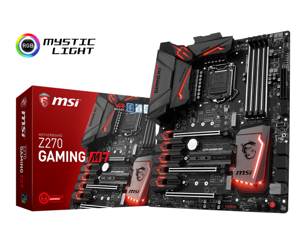 MSI Z270 GAMING M7 Intel Z270, 4xDDR4, 6xSATA III, 3xM.2, DP, HDMI, ATX