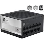 MSI zdroj PRO A850PL PCIE5/ 850W/ ATX3.1/ akt. PFC/ 7 let celk. záruka/ 120mm fan/ modulární kabeláž/ 80PLUS Platinum