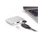 Multi Adapter DisplayPort 4K 30Hz UHD USB C (PD), USB A 2.0 to USB Type C alu DA-70846
