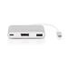 Multi Adapter DisplayPort 4K 30Hz UHD USB C (PD), USB A 2.0 to USB Type C alu DA-70846