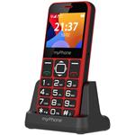 myPhone Halo 3 Senior červený s nabíjecím stojánkem 2,31" IPS / single SIM TELMYSHALO3RE