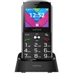 MYPHONE HALO C, Telefón pre seniorov čierny TELMYSHALOCBK