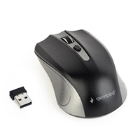 Myš GEMBIRD MUSW-4B-04-GB, šedo-černá, bezdrátová, USB nano receiver MYS054275