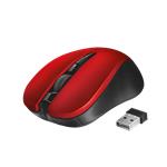myš TRUST Mydo Silent Click Wireless Mouse - red (tichá myš) 21871