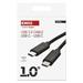 Nabíjací a dátový kábel 2.0 USB-C / USB-C, 1 m, čierny 8592920136096