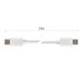 Nabíjací a dátový kábel USB-C 2.0 / USB-C 2.0, 1 m, biely 8592920118436