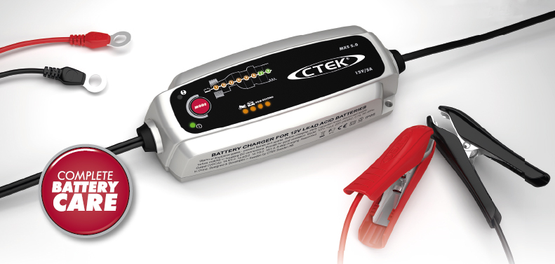 Nabíjačka CTEK MXS 5.0 new pro autobaterie, s teplotním čidlem (12V, 0,8/5A, 1,2-110Ah/160 Ah) CTK.MXS5.0 new
