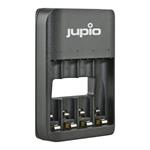 Nabíjačka Jupio USB 4-slots Battery Charger LED pro 1 až 4ks AA/ AAA baterií JBC0110