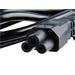 Nabíjecí kabel AVACOM L-E pro notebookové zdroje trojpinové (trojlístek) dlouhý 1,8m