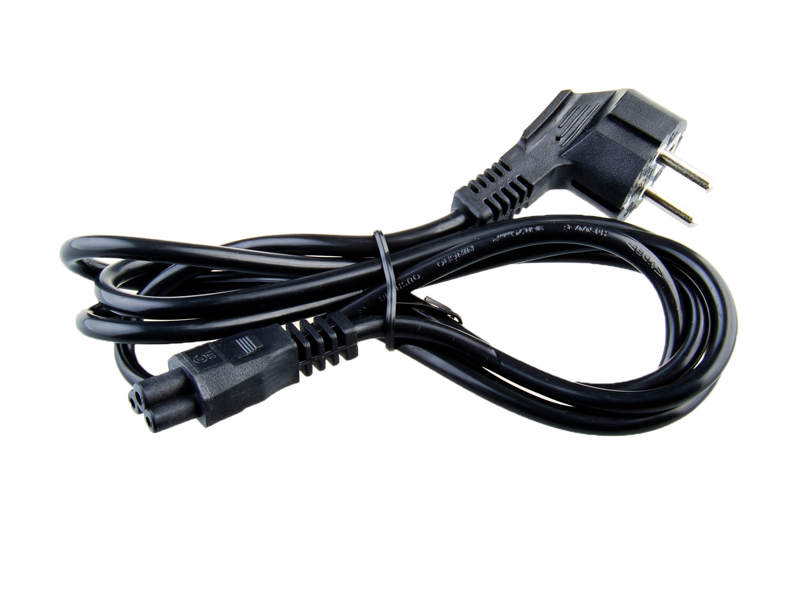 Nabíjecí kabel AVACOM L-E pro notebookové zdroje trojpinové (trojlístek) dlouhý 1,8m