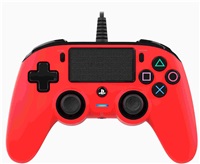 Nacon Wired Compact Controller - ovladač pro PlayStation 4 - červený PS4OFCPADRED