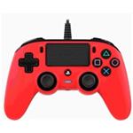 Nacon Wired Compact Controller - ovladač pro PlayStation 4 - červený PS4OFCPADRED