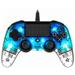 Nacon Wired Compact Controller - ovladač pro PlayStation 4 - průhledný modrý PS4OFCPADCLBLUE