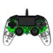 Nacon Wired Compact Controller - ovladač pro PlayStation 4 - průhledný zelený PS4OFCPADCLGREEN