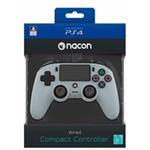 Nacon Wired Compact Controller - ovladač pro PlayStation 4 - šedý PS4OFCPADGREY