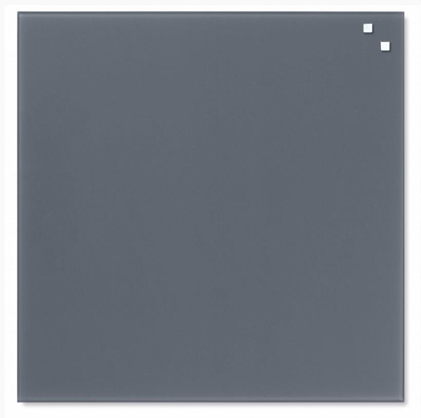 NAGA Magnetická tabuľa sklenená 45x45cm sivá 10710