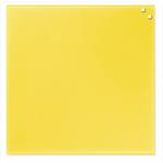 NAGA Magnetická tabuľa sklenená 45x45cm žltá 10740