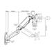 Nástěnný plně polohovatelný držák na monitor Fiber Mounts FM31