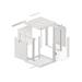 Nástěnný rack 19' 12U 600X600mm šedý flat pack WF01-6612-10S