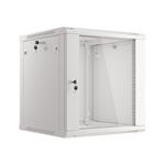 Nástěnný rack 19' 12U 600X600mm šedý flat pack WF01-6612-10S