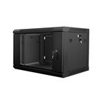 Nástěnný rack 19'' 6U 600X450mm černý WF01-6406-10B