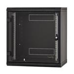 Nástěnný rack RUA 9U/600mm odn.boč.+perf.dv.černý RUA-09-LS6-CAX-A1