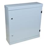 Nástěnný rozvaděč vertikální 19" 2U+4U, hloubka 15,5cm, šedý, antivandal = vyrobeno ze silného 1,2mm plech LMB-2/4U-155G