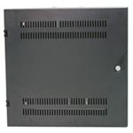 Nástěnný rozvaděč vertikální 19" 2U+4U, hloubka 15cm, černý WER-541555U4-BL