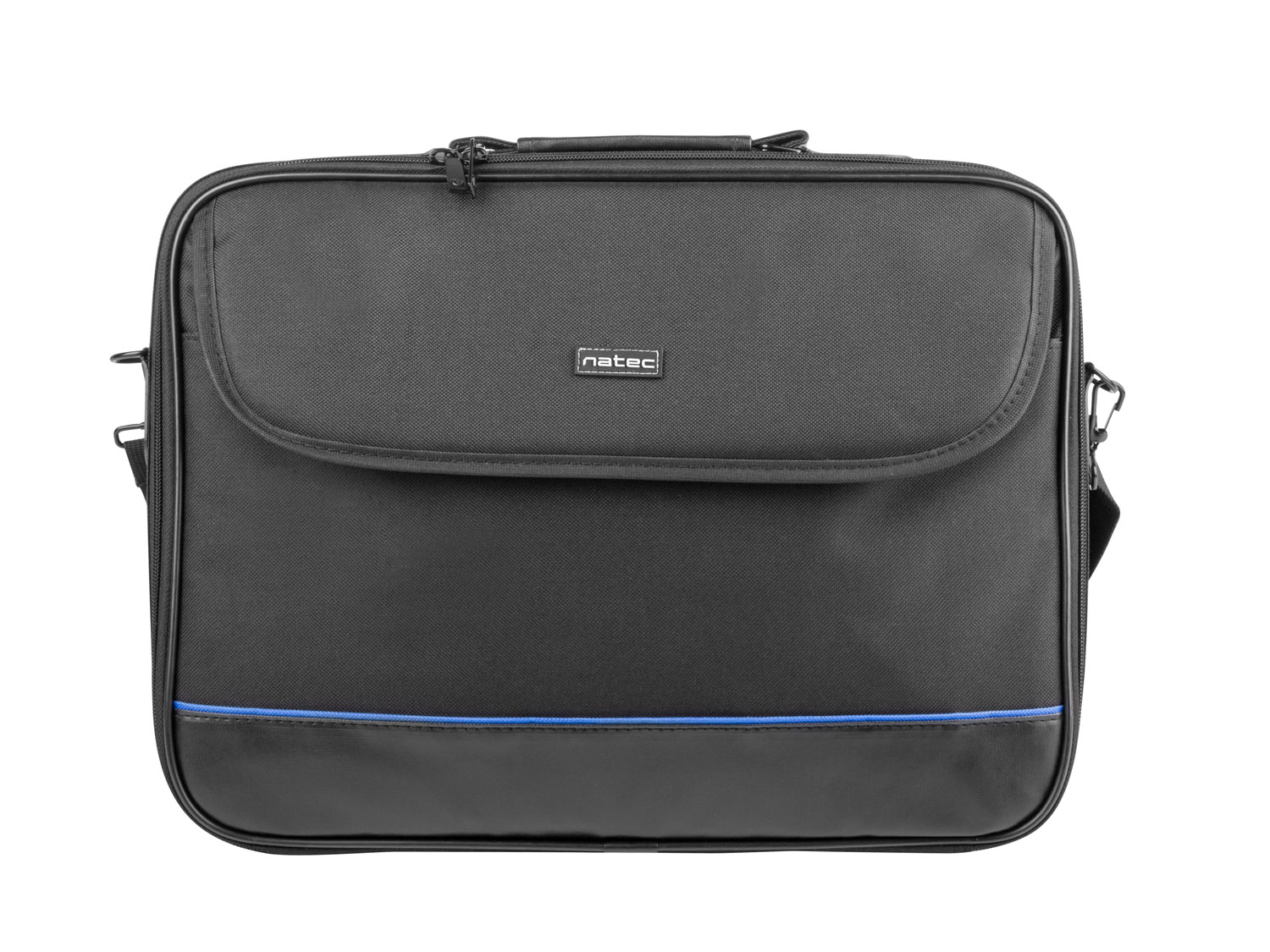 Natec IMPALA taška na notebook 17.3'', čierno-modrá (stiff shock absorbing frame NTO-0359