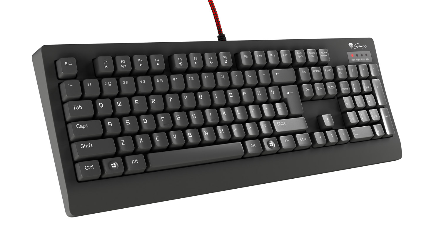 Natec Keyboard GENESIS RX75 gaming, wired, mechanical, US layout NKG-0708