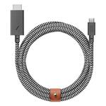 Native Union kábel Belt Cable USB-C to HDMI 3m - Zebra BELT-C-HDMI-ZEB-3