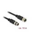 Navilock Extensions cable M8 male > M8 female waterproof 10 m for M8 GNSS receiver 62975