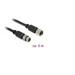 Navilock Extensions cable M8 male > M8 female waterproof 5 m for M8 GNSS receiver 62974