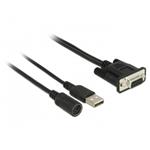 Navilock Připojovací kabel MD6 Sériový > D-SUB 9 Sériový pro GNSS přijímač s napájecím zdrojem přes USB 62907